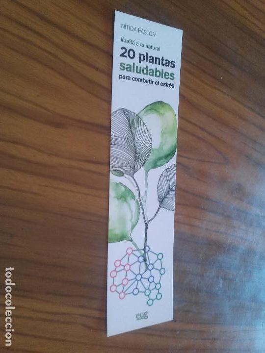 Coleccionismo Marcap&aacute;ginas: MARCAPAGINAS. LITERATURA. 20 PLANTAS SALUDABLES UGR. UNA CARA. BUEN ESTADO. RARO