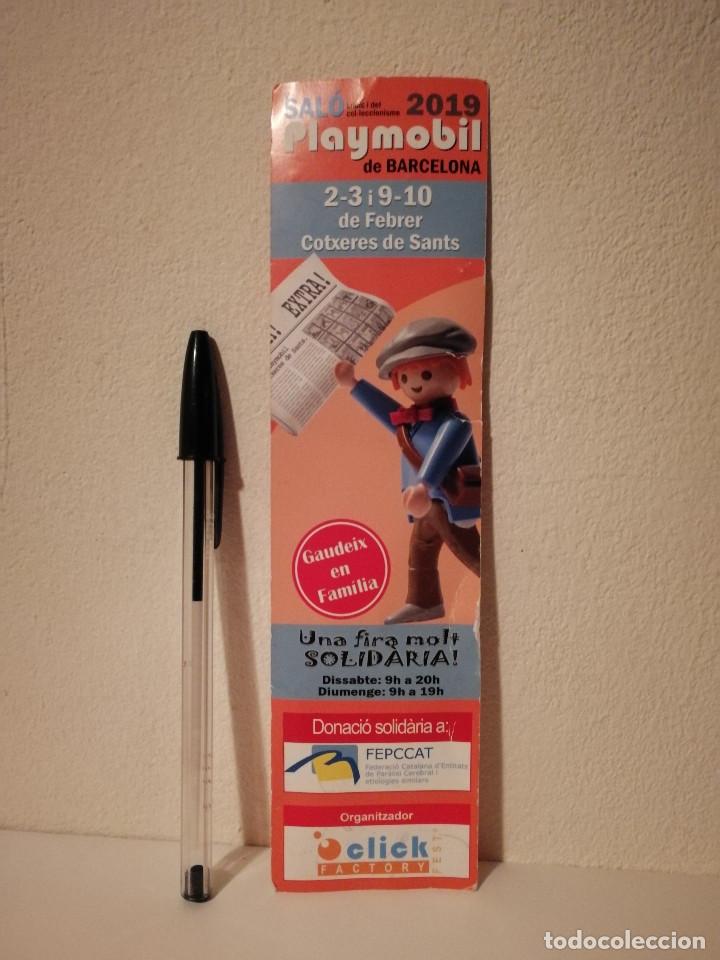 Coleccionismo Marcap&aacute;ginas: PUNTO DE LIBRO - SALON - PLAYMOBIL DE BARCELONA 2019
