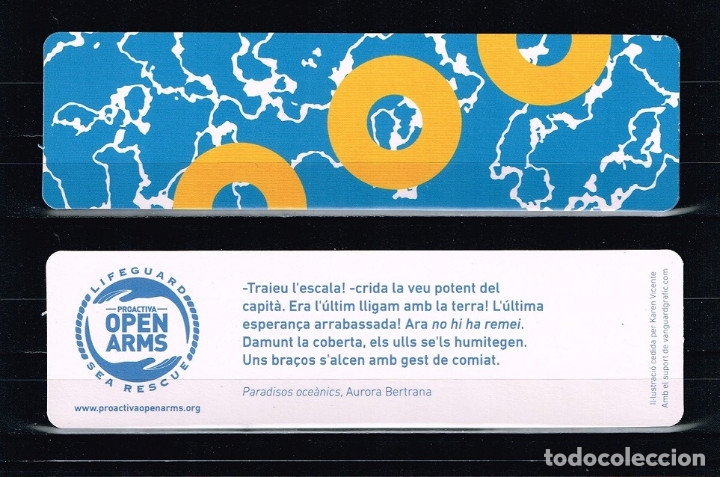 Coleccionismo marcap&aacute;ginas: Marcap&aacute;ginas - Punto de Libro - Open Arms - C - Foto 1
