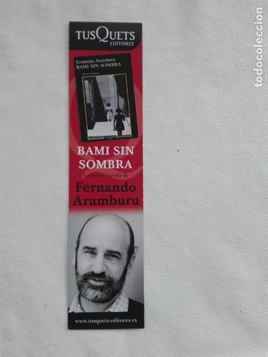 Coleccionismo marcap&aacute;ginas: MARCAPAGINAS - TUSQUETS - BAMI SIN SOMBRA - Foto 1