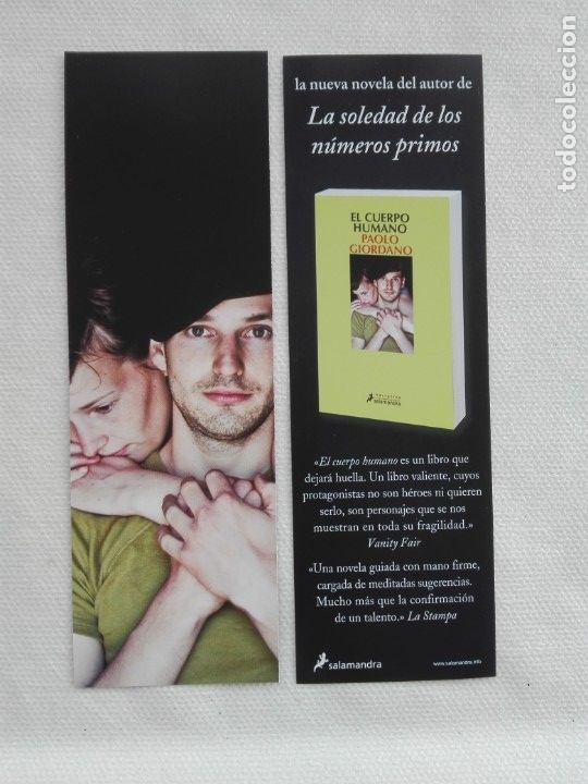 Coleccionismo marcap&aacute;ginas: MARCAPAGINAS - SALAMANDRA - LAS SOLEDAD DE LOS NUMEROS PRIMOS - Foto 1