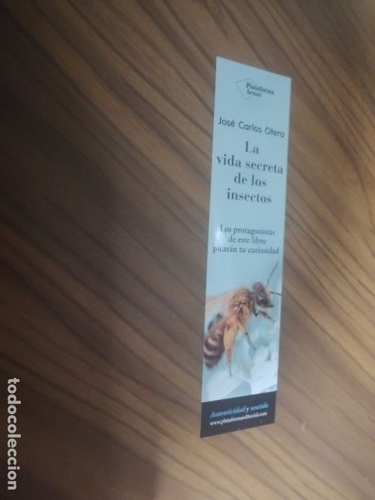 Coleccionismo Marcap&aacute;ginas: MARCAPAGINAS. LITERARIO. LA VIDA SECRETA DE LOS INSECTOS. DOBLE CARA. SIN USO