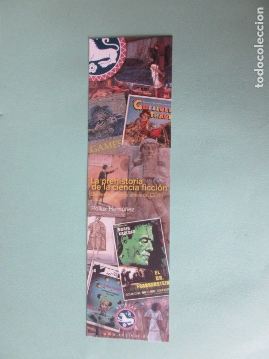 Coleccionismo Marcap&aacute;ginas: Marcapaginas editorial Rey Lear la prehistoria de la ciencia ficci&oacute;n