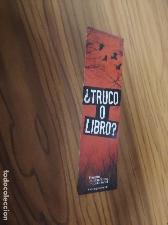 Coleccionismo Marcap&aacute;ginas: MARCAPAGINAS. LITERATURA. &iquest;TRUCO O LIBRO?. DOBLE CARA. BUEN ESTADO. SIN USO DIFICIL. C-1