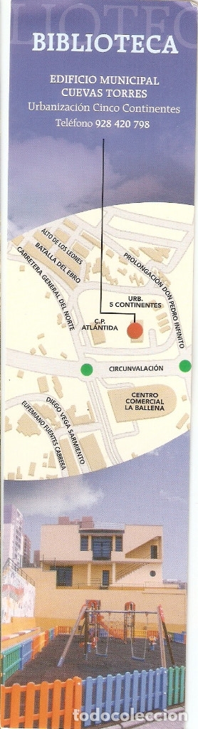 Coleccionismo marcap&aacute;ginas: MARCAPAGINAS BIBLIOTECA CUEVAS TORRES - Foto 1