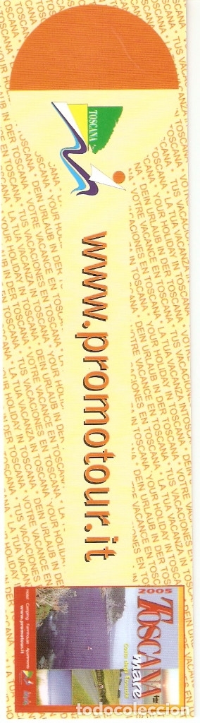 Sammeln von Lesezeichen: MARCAPAGINAS CALENDARIO PROMOTOUR - TOSCANA