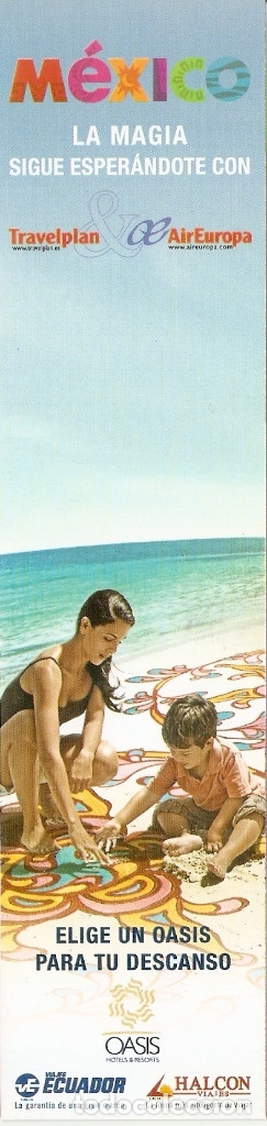 Sammeln von Lesezeichen: MARCAPAGINAS VIAJES HALCON - MEXICO