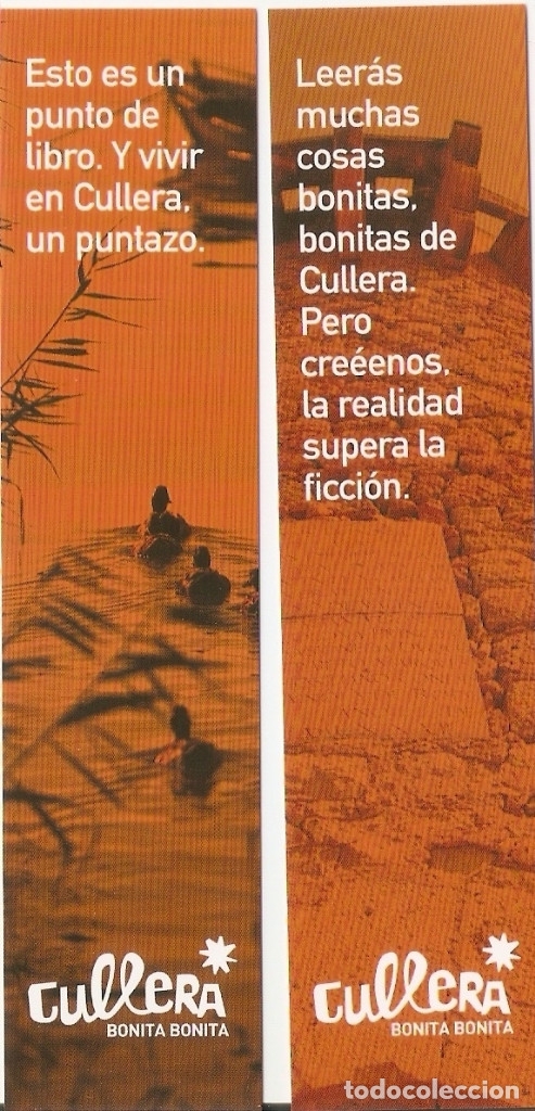 Coleccionismo marcap&aacute;ginas: 2 MARCAPAGINAS CULLERA - Foto 1
