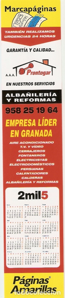Coleccionismo marcap&aacute;ginas: MARCAPAGINAS PAGINAS AMARILLAS - Foto 2