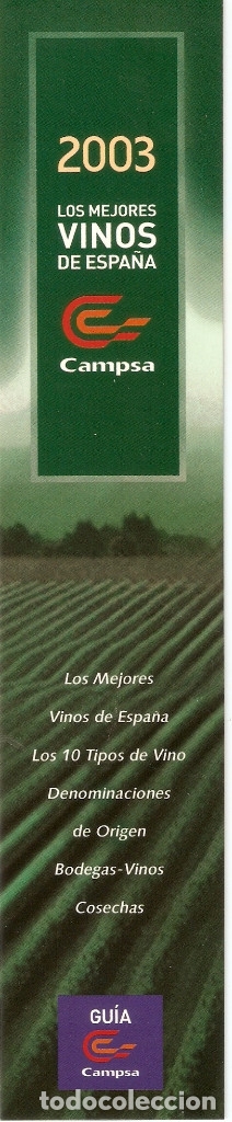 Sammeln von Lesezeichen: MARCAPAGINAS GUIA CAMPSA 2003