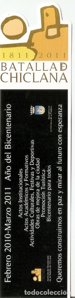 Sammeln von Lesezeichen: MARCAPAGINAS CALENDARIO BATALLA DE CHICLANA