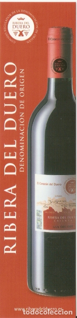 Coleccionismo marcap&aacute;ginas: MARCAPAGINAS RIBERA DEL DUERO - Foto 1