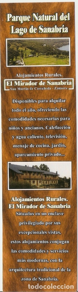 Collectables Bookmark: MARCAPAGINAS PARQUE NATURAL DEL LAGO DE SANABRIA