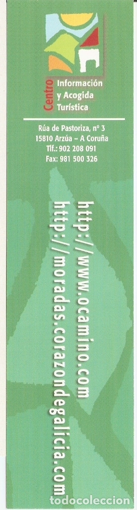 Collectables Bookmark: MARCAPAGINAS CENTRO INFORMACION Y ACOGIDA TURISTICA