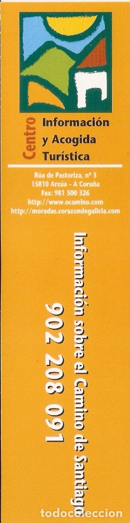 Collectables Bookmark: MARCAPAGINAS CENTRO INFORMACION Y ACOGIDA TURISTICA