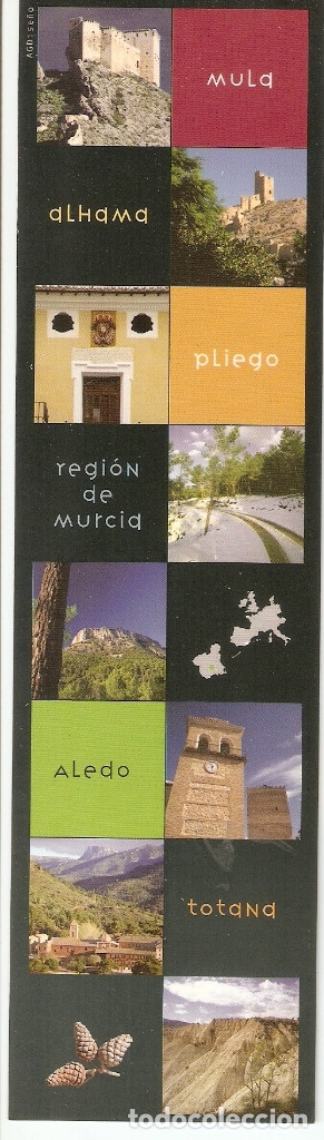 Coleccionismo Marcap&aacute;ginas: MARCAPAGINAS CALENDARIO MURCIA