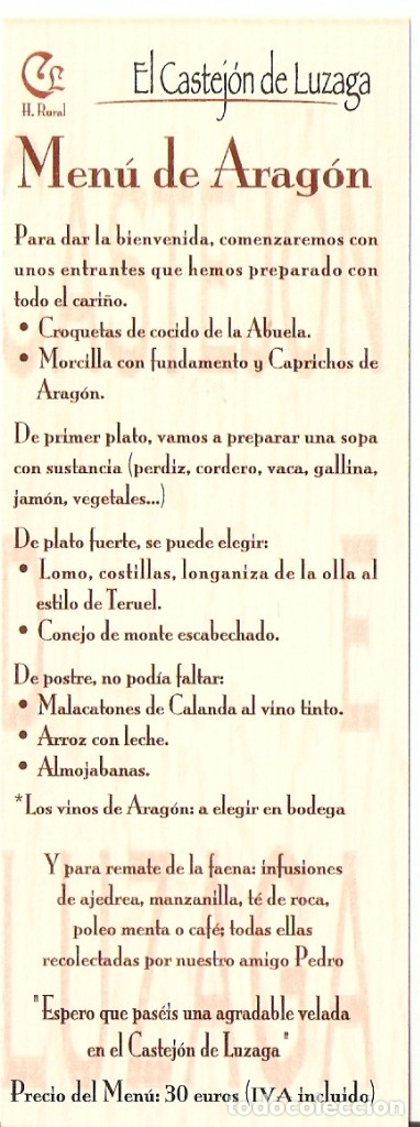 Coleccionismo marcap&aacute;ginas: MARCAPAGINAS EL CASTEJON DE LUZAGA - Foto 2