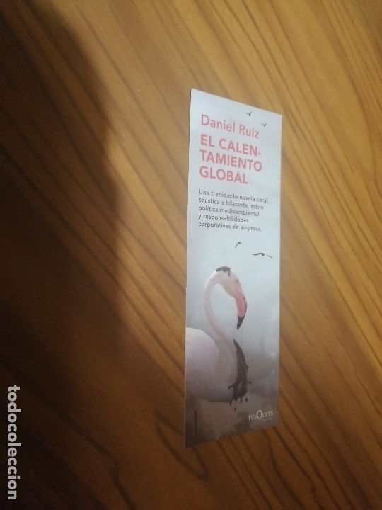 Sammeln von Lesezeichen: MARCAPAGINAS. LITERATURA. EL CALENTAMIENTO GLOBAL. DANIEL RUIZ. DOS CARAS. BUEN ESTADO