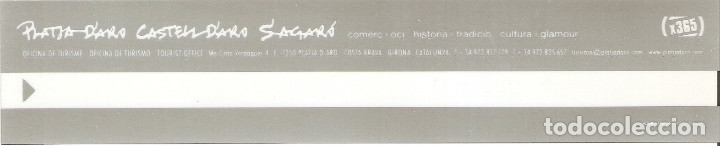 Coleccionismo Marcap&aacute;ginas: MARCAPAGINAS PLATJA D'ARO