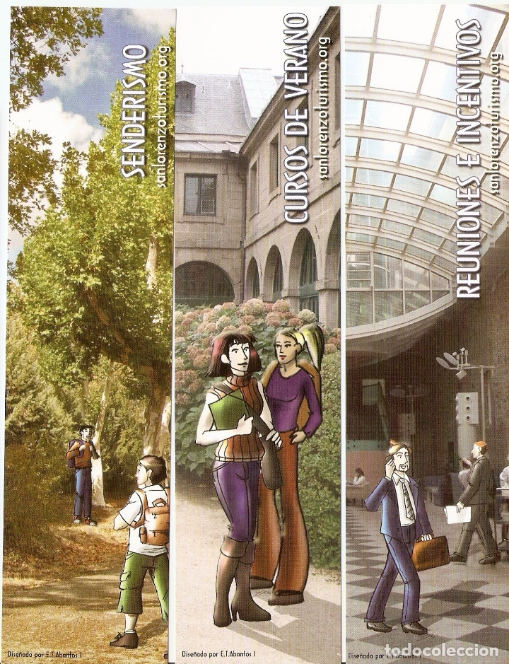 Coleccionismo Marcap&aacute;ginas: 3 MARCAPAGINAS SAN LORENZO DE EL ESCORIAL