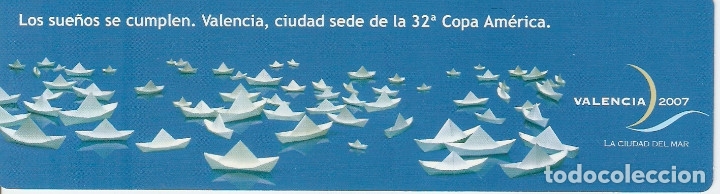 Coleccionismo Marcap&aacute;ginas: MARCAPAGINAS COPA AMERICA - VALENCIA 2007