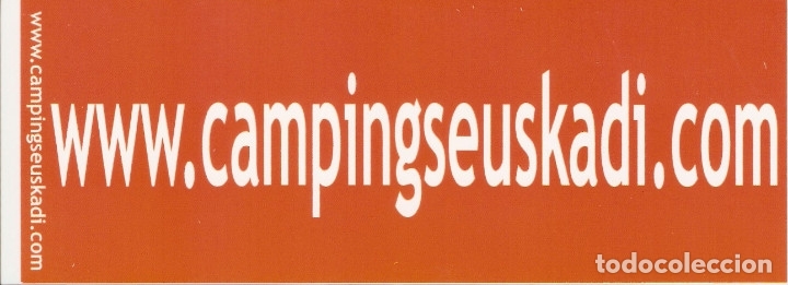 Coleccionismo marcap&aacute;ginas: MARCAPAGINAS CAMPINGS EUSKADI - Foto 1