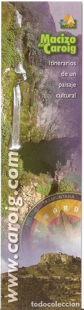 Coleccionismo marcap&aacute;ginas: MARCAPAGINAS CALENDARIO MACIZO DEL CAROIG - Foto 1