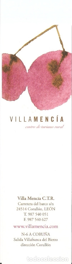 Coleccionismo Marcap&aacute;ginas: MARCAPAGINAS VILLAMENCIA