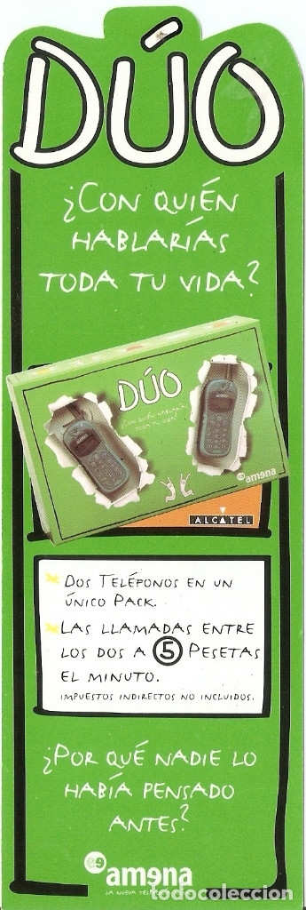 Collectables Bookmark: MARCAPAGINAS AMENA