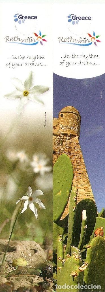 Coleccionismo marcap&aacute;ginas: 2 MARCAPAGINAS CALENDARIO GRECIA - Foto 1