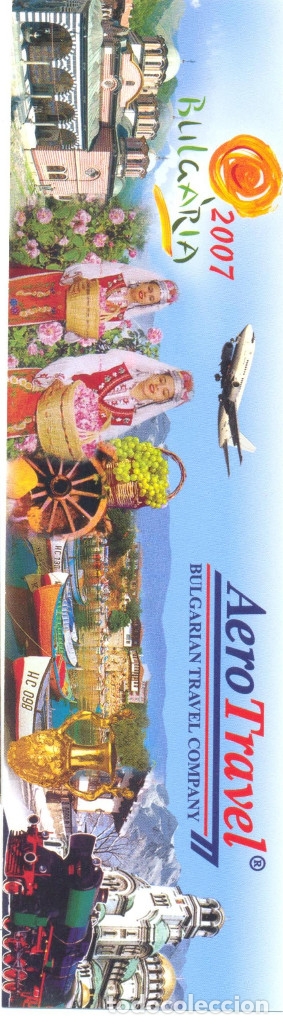 Coleccionismo Marcap&aacute;ginas: MARCAPAGINAS CALENDARIO AERO TRAVEL BULGARIA