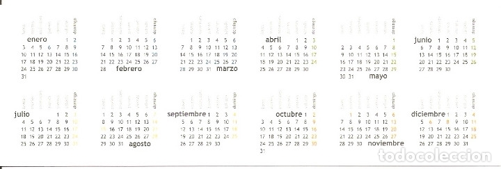 Coleccionismo marcap&aacute;ginas: MARCAPAGINAS CALENDARIO EL CAMPELLO - Foto 2