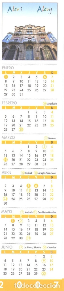 Coleccionismo marcap&aacute;ginas: MARCAPAGINAS CALENDARIO ALCOY 2007 - Foto 1