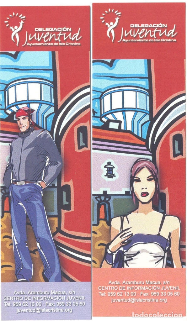 Sammeln von Lesezeichen: 2 MARCAPAGINAS CALENDARIO DELEGACION JUVENTUD