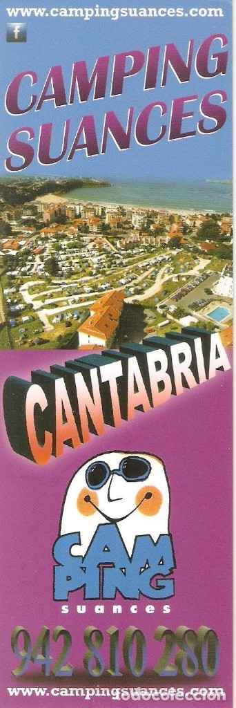 Coleccionismo Marcap&aacute;ginas: MARCAPAGINAS CALENDARIO CAMPINGS SUANCES 2013