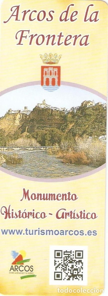 Coleccionismo Marcap&aacute;ginas: MARCAPAGINAS CALENDARIO ARCOS DE LA FRONTERA