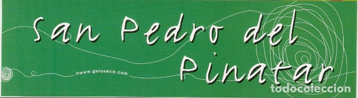 Coleccionismo Marcap&aacute;ginas: MARCAPAGINAS CALENDARIO SAN PEDRO DEL PINATAR 2008