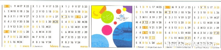 Sammeln von Lesezeichen: MARCAPAGINAS CALENDARIO SAN JAVIER 2006