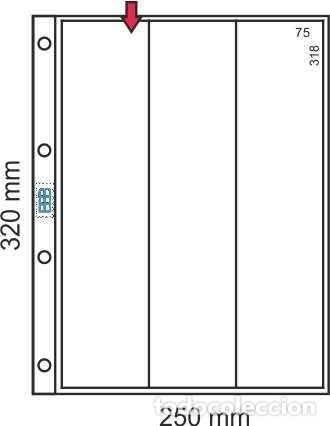 Collectionnisme Marque-pages: 20 Hojas pl&aacute;stico transparente 250x320mm. 3 Departamentos 3x1