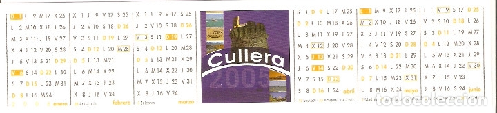 Sammeln von Lesezeichen: MARCAPAGINAS CALENDARIO CULLERA 2006