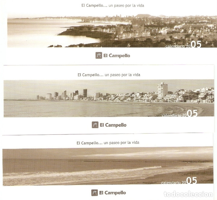 Collectables Bookmark: 3 MARCAPAGINAS CALENDARIO EL CAMPELLO 2005