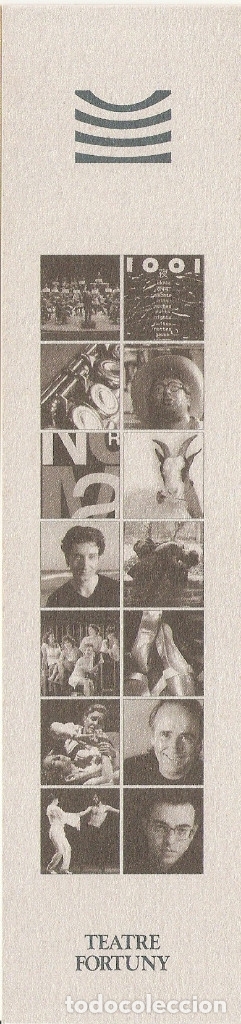 Collectionnisme Marque-pages: MARCAPAGINAS CALENDARIO TEATRE FORTUNY