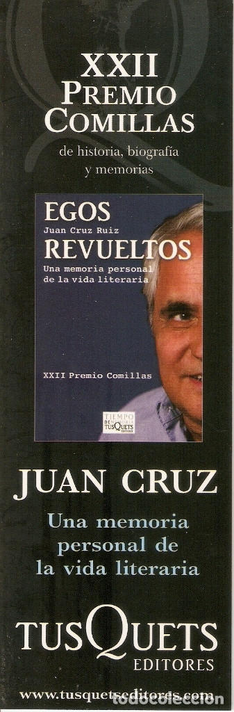 Coleccionismo Marcap&aacute;ginas: MARCAPAGINAS EDITORIAL TUSQUETS - EGOS REVUELTOS