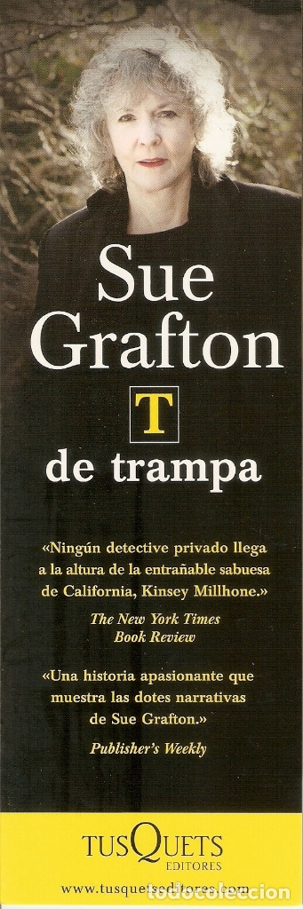 Coleccionismo Marcap&aacute;ginas: MARCAPAGINAS EDITORIAL TUSQUETS - T DE TRAMPA