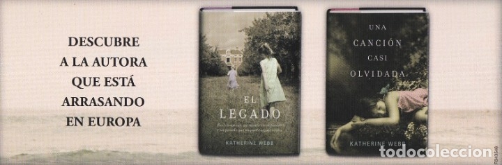 Coleccionismo Marcap&aacute;ginas: MARCAPAGINAS LUMEN. EL LEGADO - UNA CANCION CASI OLVIDADA