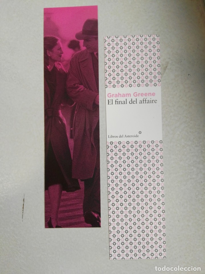 Coleccionismo marcap&aacute;ginas: MARCAP&Aacute;GINAS - LIBROS DEL ASTEROIDE - EL FINAL DEL AFFAIRE - GRAHAM GREENE - Foto 1
