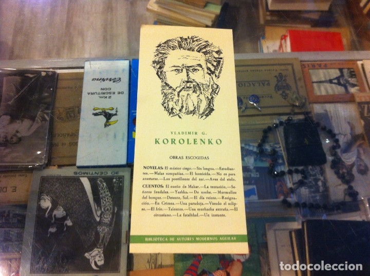 Collectables Bookmark: MARCAP&Aacute;GINAS. VLADIMIR KOROLENKO. OBRAS ESCOGIDAS. BIBLIOTECA DE AUTORES MODERNOS. AGUILAR