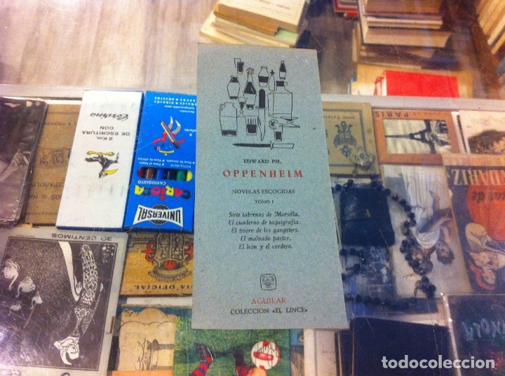 Collectables Bookmark: MARCAP&Aacute;GINAS. EDWARD OPPENHEIM.  NOVELAS ESCOGIDAS. TOMO I.  AGUILAR. COLECCI&Oacute;N EL LINCE