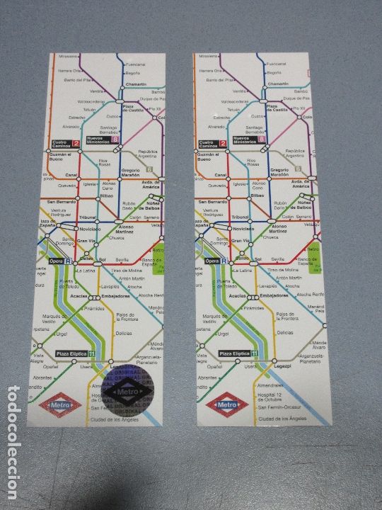 Coleccionismo marcap&aacute;ginas: METRO MADRID MARCAPAGINAS PLANO DEL METRO - Foto 1
