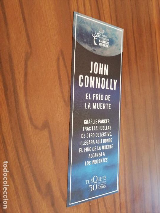 Coleccionismo Marcap&aacute;ginas: MARCAPAGINAS. JOHN CONNOLLY. EL FRIO DE LA MUERTE. DOBLE CARA. SIN USO. BUEN ESTADO.